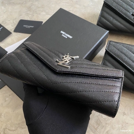 YSL MONOGRAM WALLET FLAP LARGE 0727